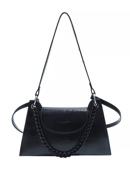 Chain Decor Flap Crossbody Bag