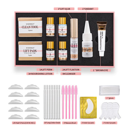 ICONSIGN Lash &amp; Brow Tint Kit - Lash Lift, Perm, and Brow Lamination Set