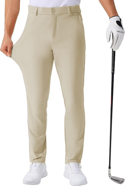 Stretch Solid Color Golf Men&