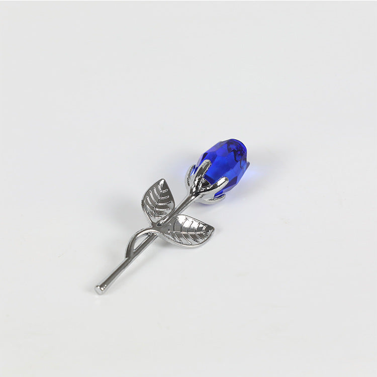 Crystal Golden Rose Flower Valentine&