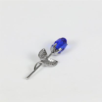 Crystal Golden Rose Flower Valentine&