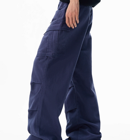 Wide-leg Overalls Men&