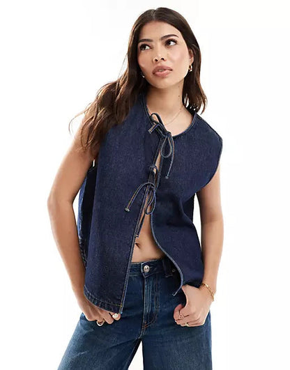 Fashion Rope Sleeveless Women&