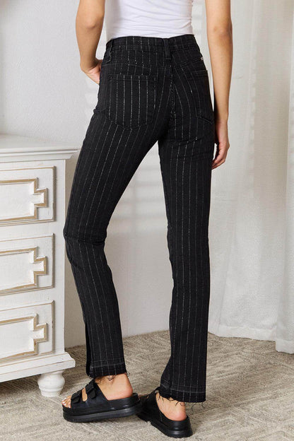 Kancan Striped Pants with Pockets for Chic Style