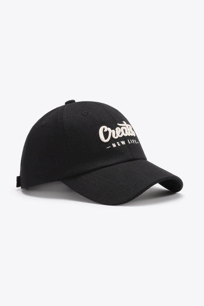 CREATE NEW LIFE Adjustable Cotton Baseball Cap for All Sizes