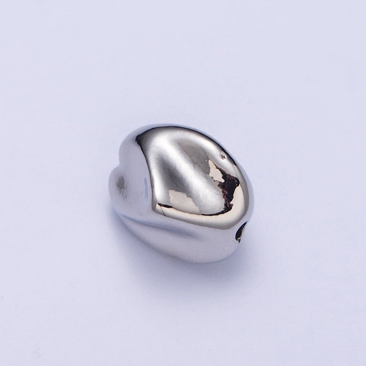 Abstract 10.7mmx9.2mm Gold &amp; Silver Geometric Spacer Bead Supply For Jewelry Bracelet Making | W-928 W-929