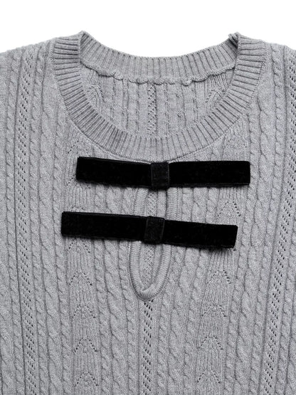 Cable Knit A-Line Sweater Dress
