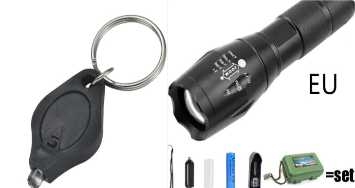 Strong Light Flashlight Special Forces Rechargeable Home Self-Defense Waterproof Riding Mini Camping Premium Super Bright Flashlight