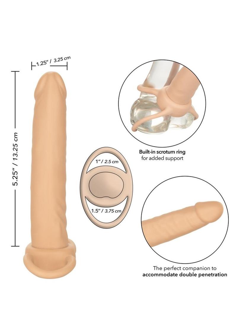 Accommodator Dual Penetrator With Built-in scrotum ring