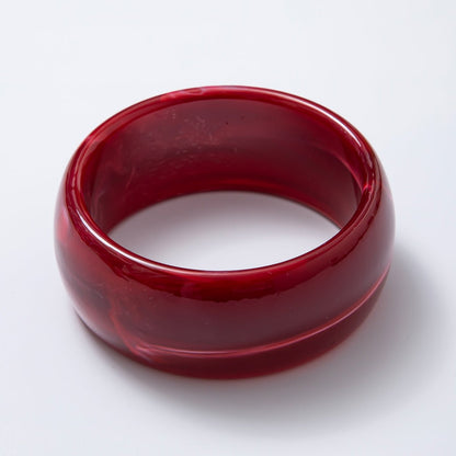 Acrylic Resin Wide Bangle Statement Bracelet | WA-03428 ~ WA-03442