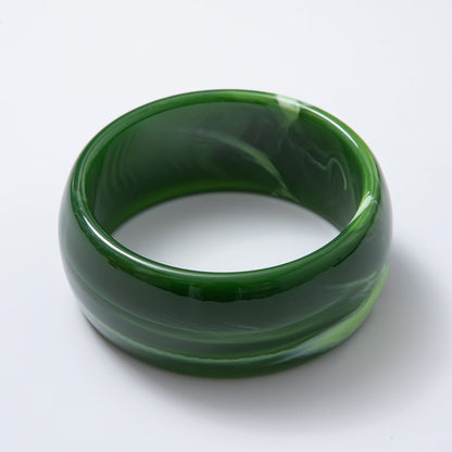 Acrylic Resin Wide Bangle Statement Bracelet | WA-03428 ~ WA-03442