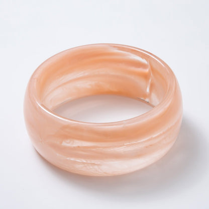 Acrylic Resin Wide Bangle Statement Bracelet | WA-03428 ~ WA-03442
