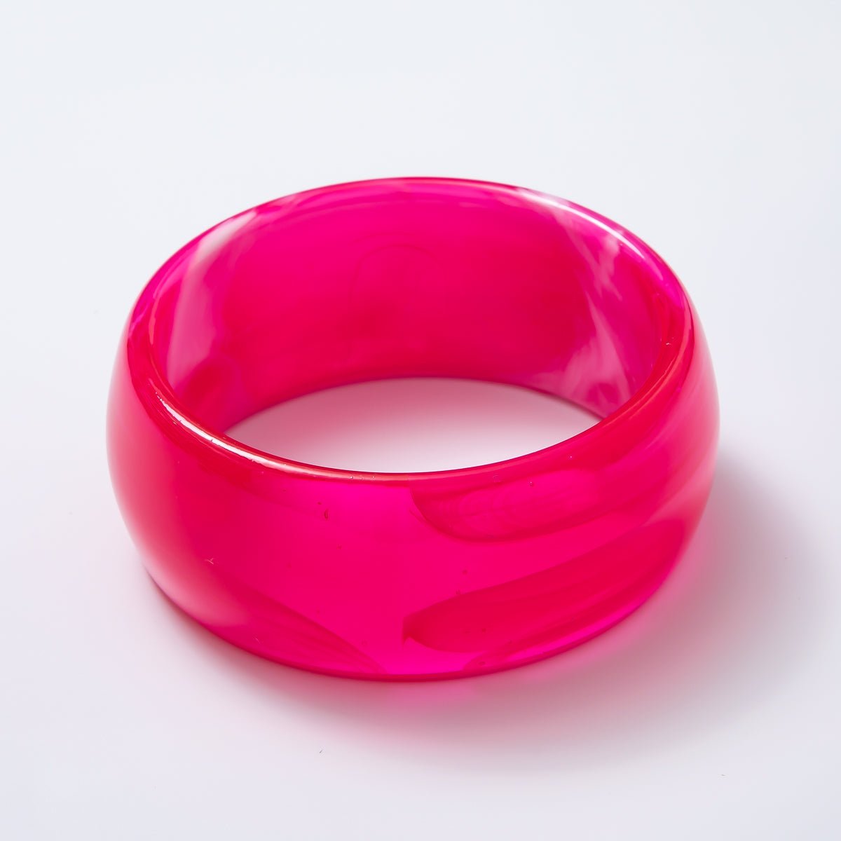 Acrylic Resin Wide Bangle Statement Bracelet | WA-03428 ~ WA-03442