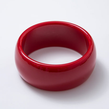 Acrylic Resin Wide Bangle Statement Bracelet | WA-03428 ~ WA-03442