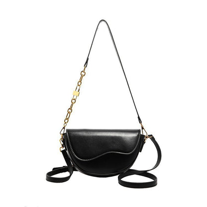 Minimalist Small Square Shoulder Bag Saddle