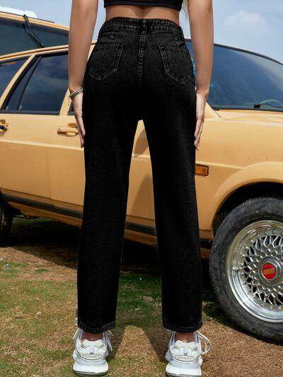 Stylish Straight Leg Jeans with Pockets for Every Occasion
