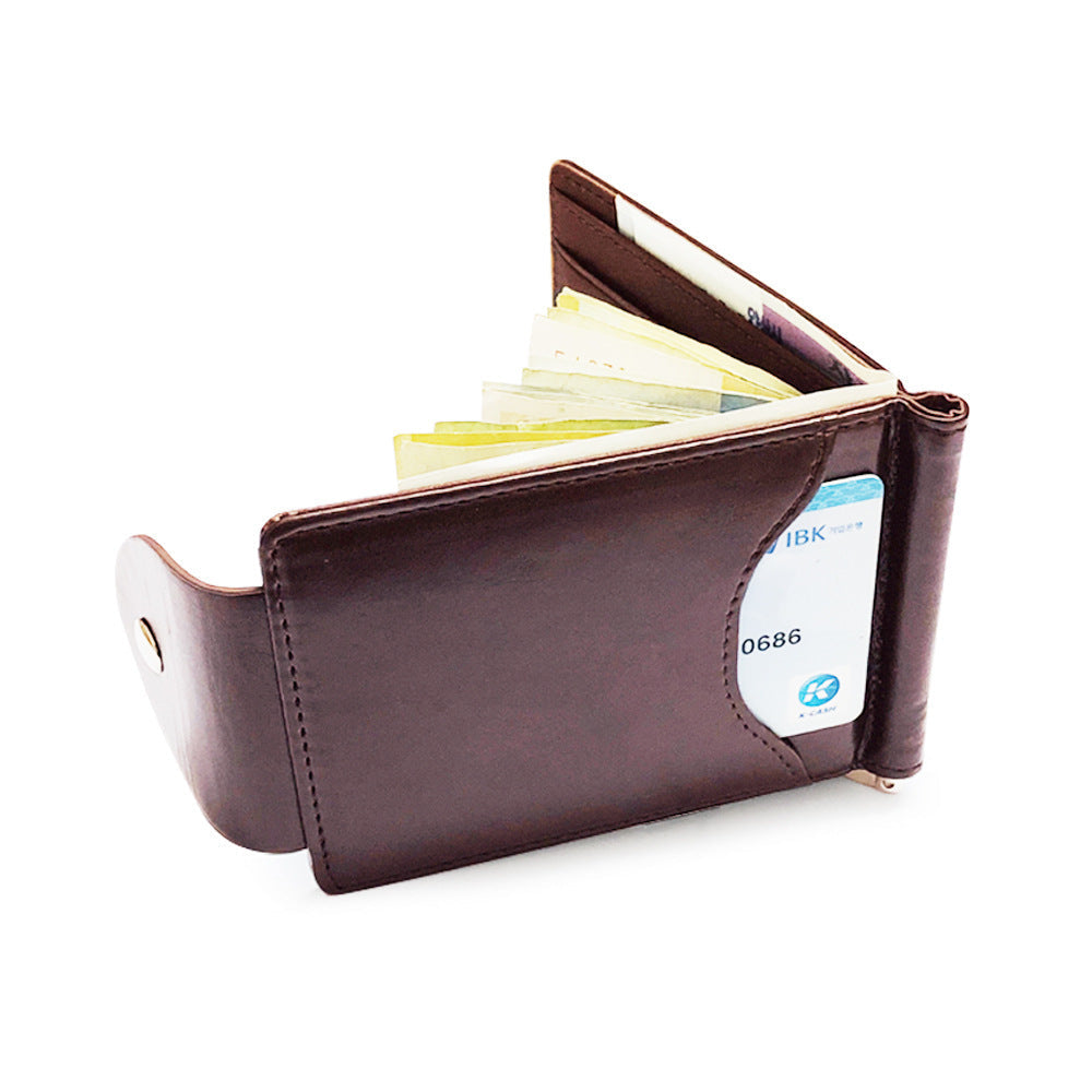 PU Leather Wallet Short Fashion Men&
