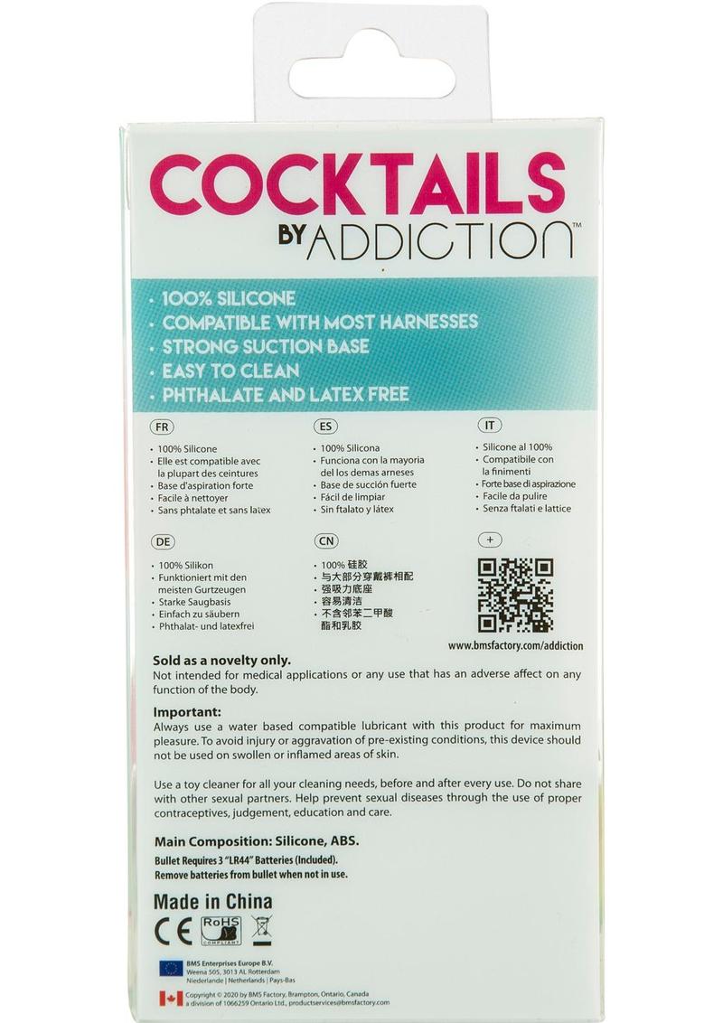 Cocktails by Addiction Vibrating Silicone Dildo