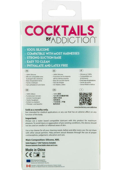 Cocktails by Addiction Vibrating Silicone Dildo