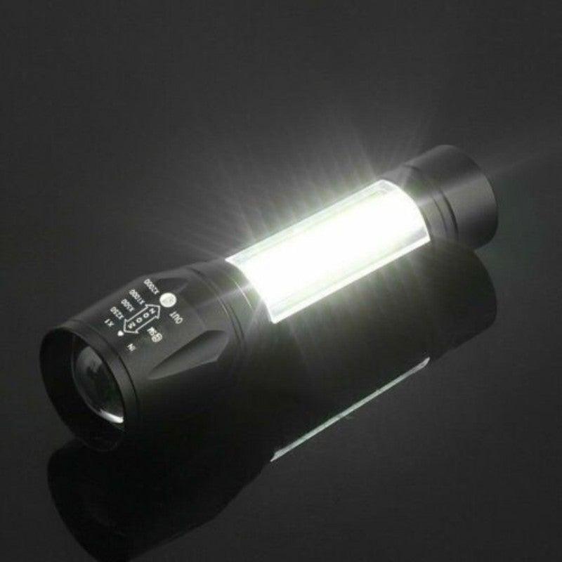 Adjustable Rechargeable LED USB Portable Focus Light Zoomable LED Tactical Flashlight High Lumens Zoomable Waterproof Flashlight Mini Torch For Camping Hiking