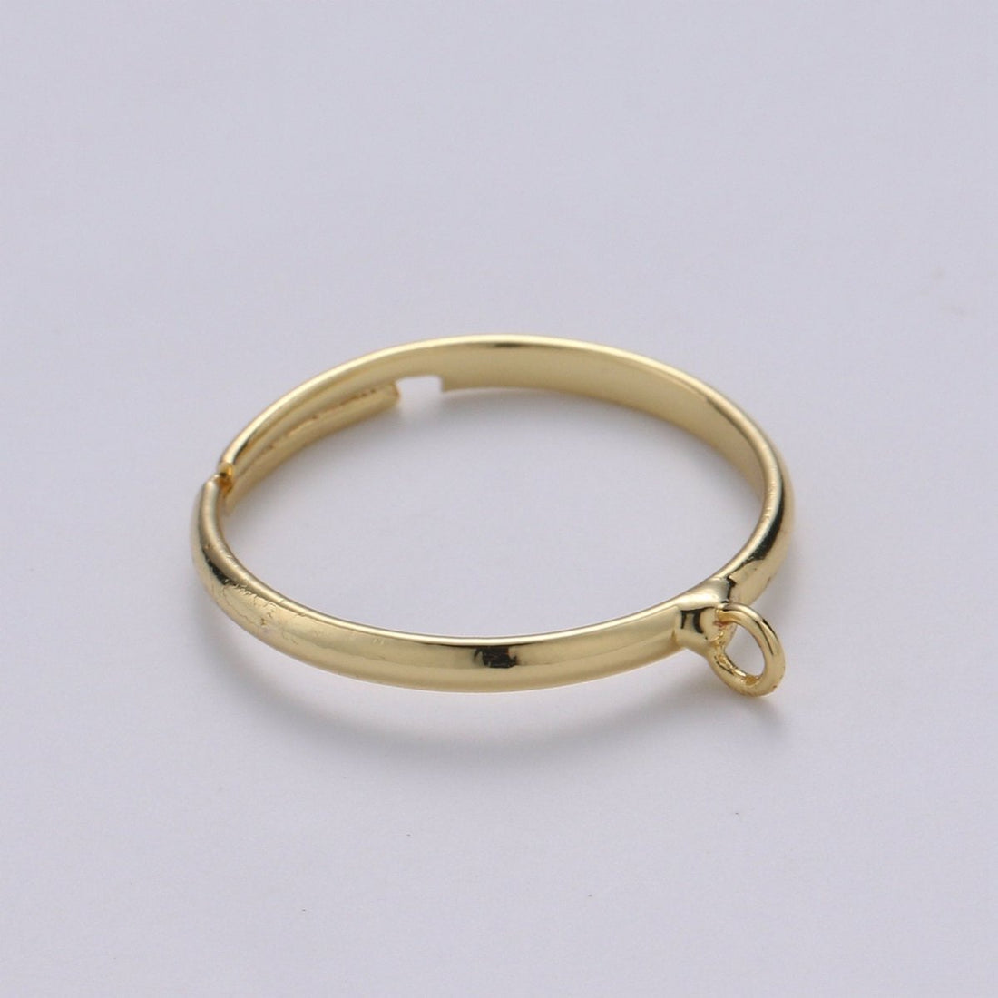 Adjustable Ring with open ring for Charm Gold Finish Rings Silver Ring Wholesale Jewelry Making Affordable Bulk Gold Plated Ring Supply K-815 K-816