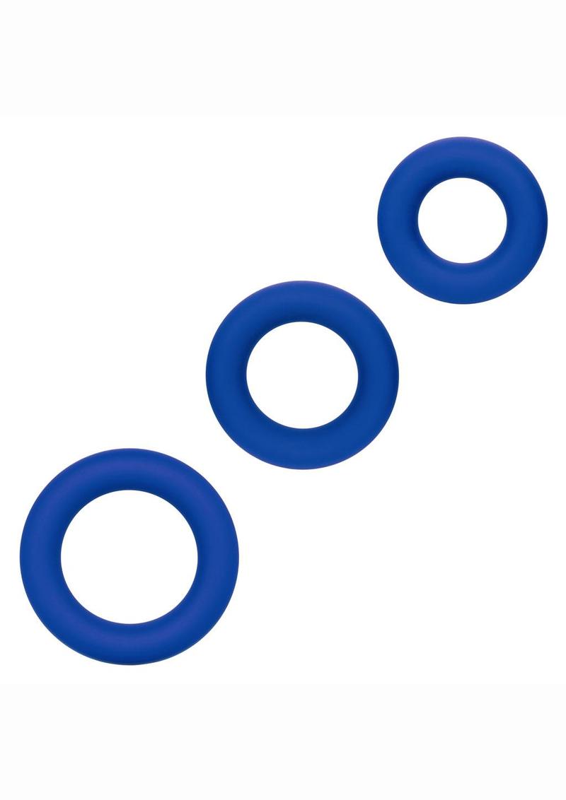 CalExotics Admiral Universal Silicone Cock Ring Set Premium Fit