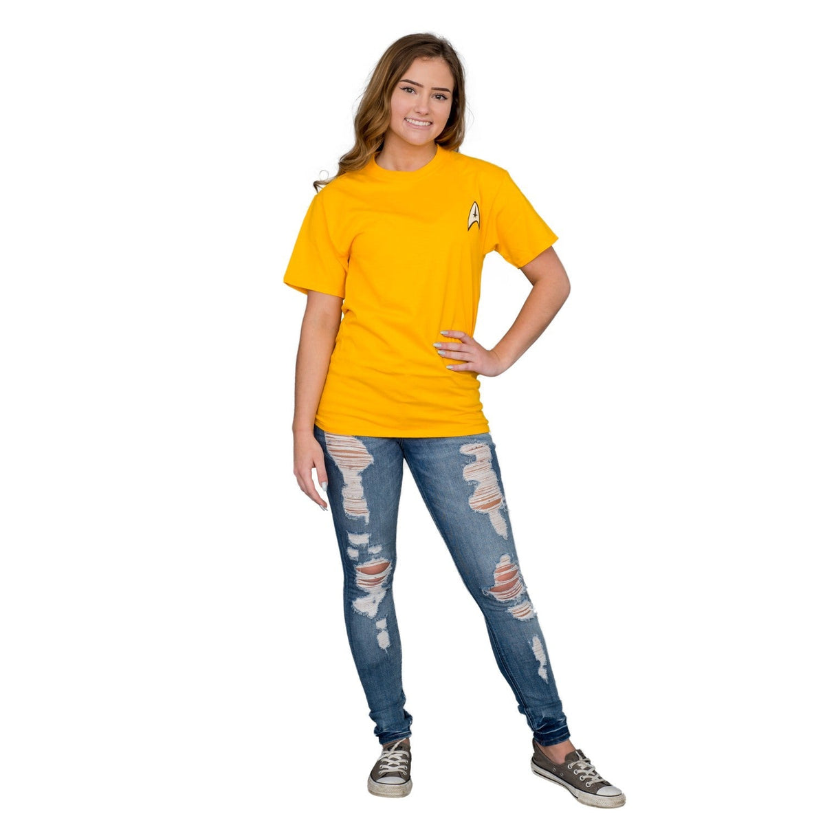 Adult Unisex Star Trek Command Uniform Image Halloween Cosplay T-shirt