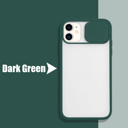 Frosted frame lens phone case