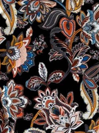 Printed Notched Sleeveless Top for Women in Various Sizes