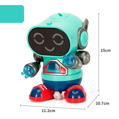 Electric Rock Robot, Music, Light, Automatic Walking, Swinging And Dancing Robot, Children&