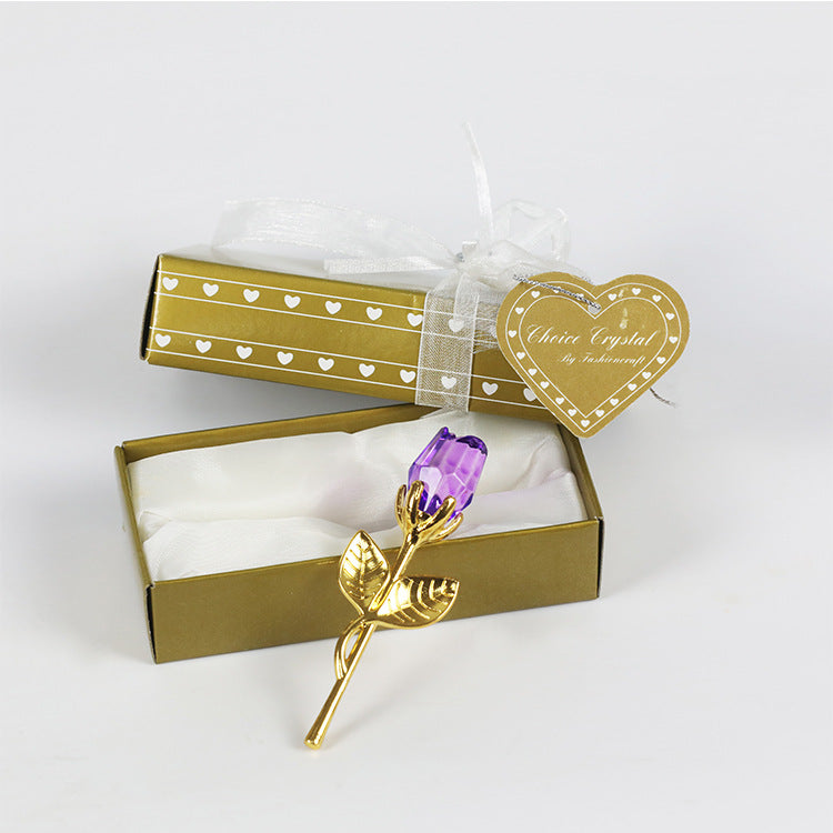 Crystal Metal Rose Valentine&