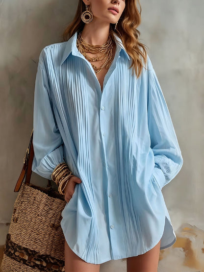 Simple Elegant Loose-fit Draping Versatile Top
