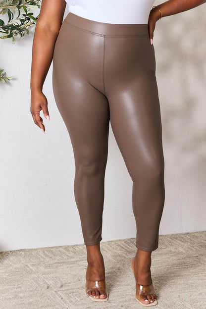 e.Luna Full Size High Waist Skinny Pants for Women