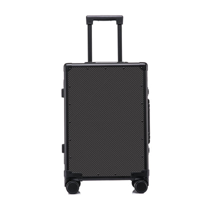 Carbon-fiber Suitcase With Aluminum Frame Large-capacity Business Rolling Luggage