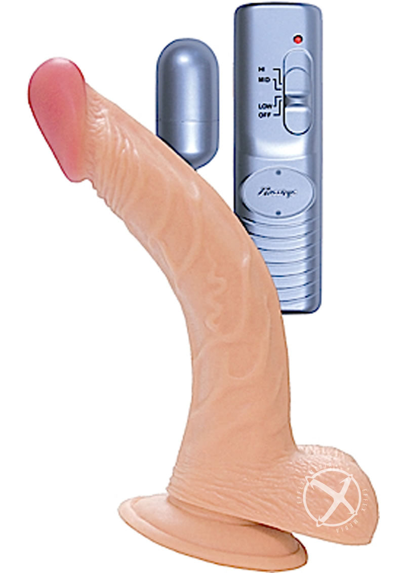 Real Skin All American Whoppers Vibrating Dildo with Balls