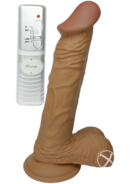 Real Skin All American Whoppers Vibrating Dildo With Balls Latin