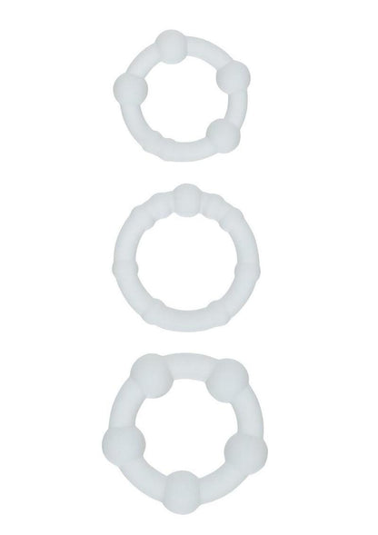 Alpha Liquid Silicone Beaded Rings Set