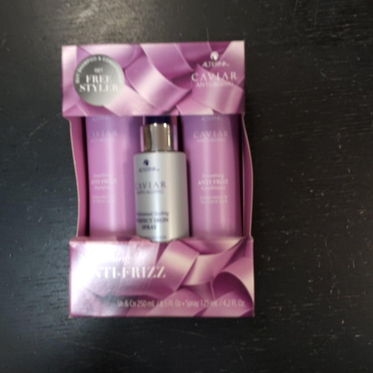 Alterna Caviar Anti-Aging Smoothing Anti-Frizz Full-Size Set: Shampoo, Conditioner &amp; Styling Spray