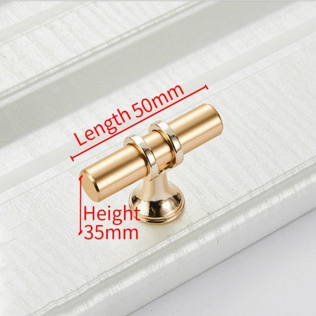 Aluminum Alloy Black Gold Door Handle Wardrobe Kitchen Cabinet Drawer Solid Handle Furniture Handle European Modern Hardware Modern Furniture Cupboard Door Drawer Handles