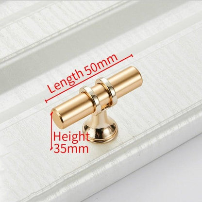 Aluminum Alloy Black Gold Door Handle Wardrobe Kitchen Cabinet Drawer Solid Handle Furniture Handle European Modern Hardware Modern Furniture Cupboard Door Drawer Handles