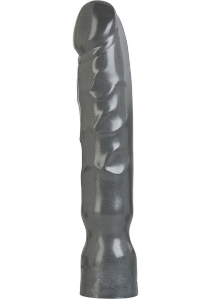 American Bombshell Big Boy Dildo Textured Gunmetal Fantasy Toy