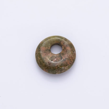 Amethyst, Carnelian, Quartz Donut Rondelle Stone Spacer Beads | ZA1222 - ZA1226