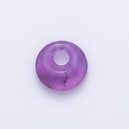 Amethyst, Carnelian, Quartz Donut Rondelle Stone Spacer Beads | ZA1222 - ZA1226
