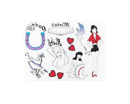 Amy Winehouse Halloween Cosplay Costume Tattoo and Wig Set