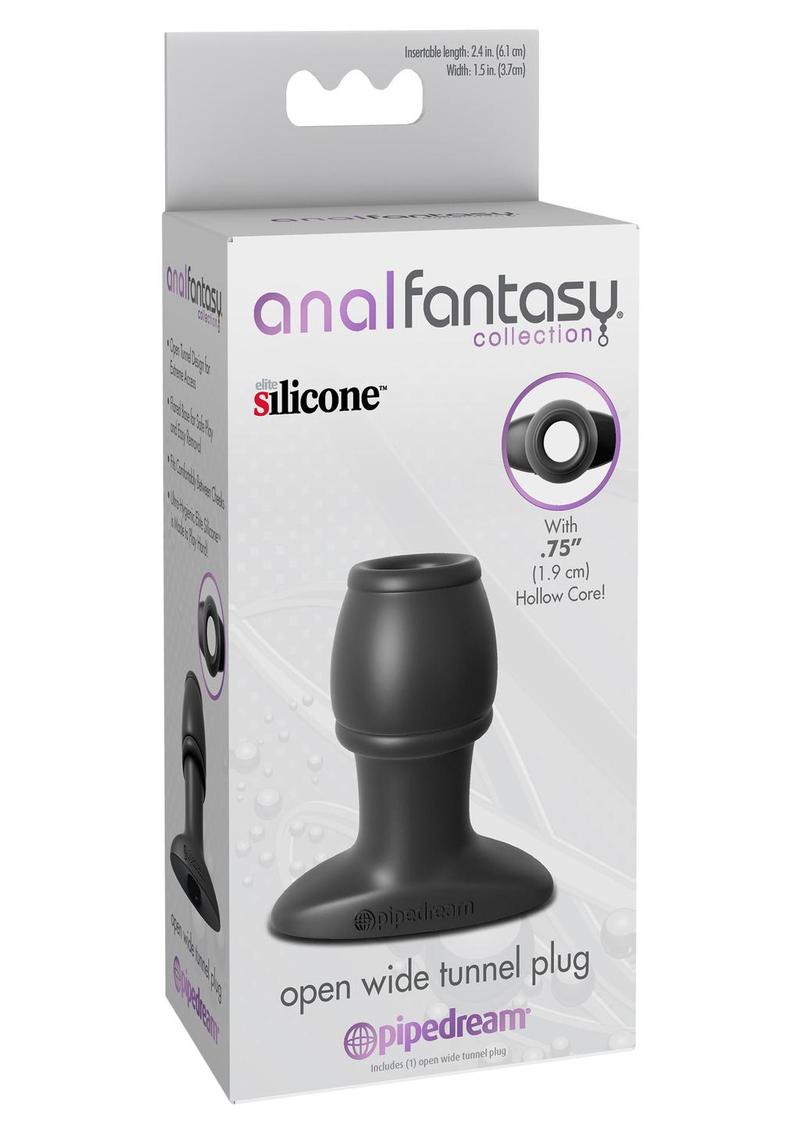 Anal Fantasy Open Wide Silicone Tunnel Plug with Hollow Core