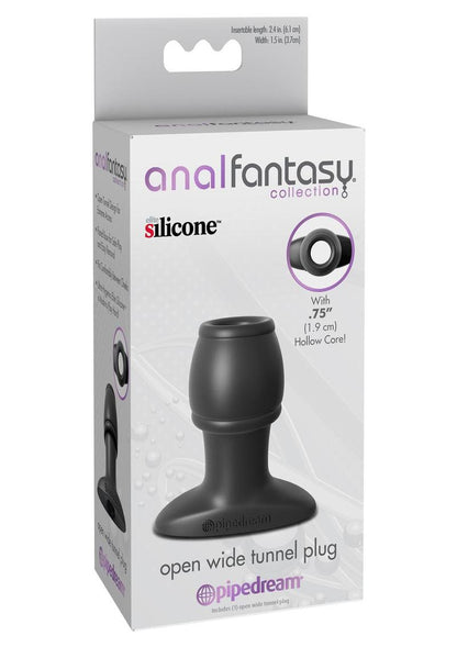 Anal Fantasy Open Wide Silicone Tunnel Plug with Hollow Core