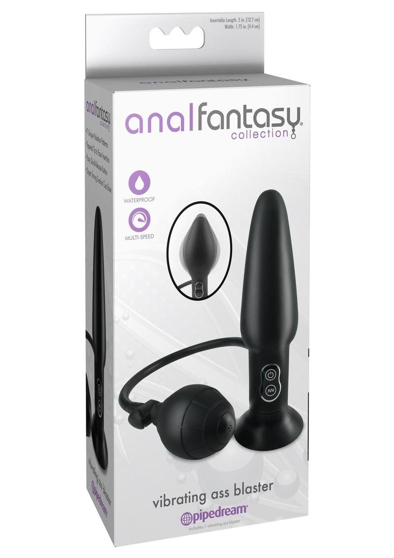 Anal Fantasy Vibrating Ass Blaster Inflatable Waterproof Butt Plug