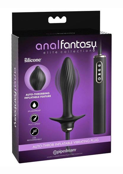 Anal Fantasy Elite Auto Throb Rechargeable Inflatable Vibrating Plug