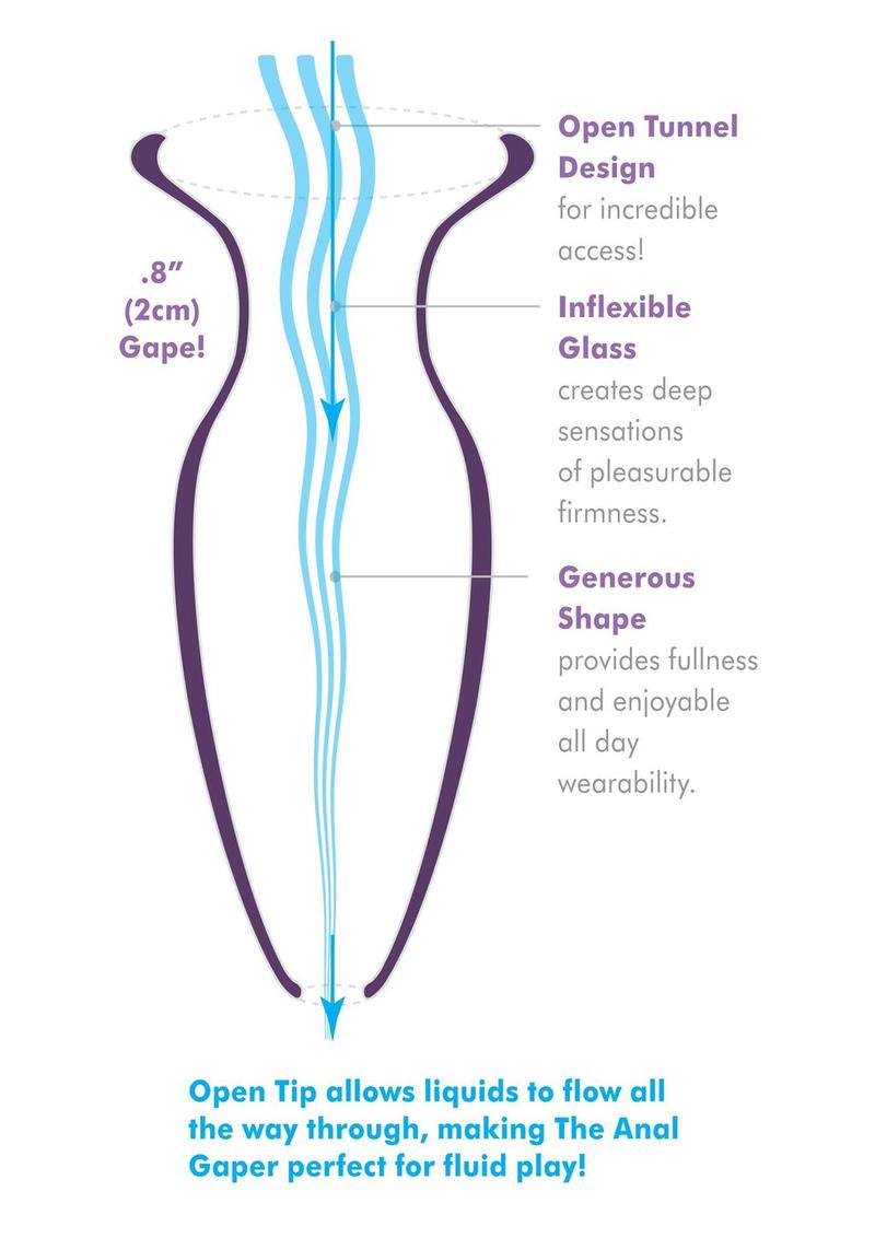 Anal Fantasy Elite Beginner’s Anal Gaper Tunnel Plug Clear