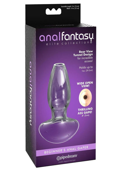 Anal Fantasy Elite Beginner’s Anal Gaper Tunnel Plug Clear